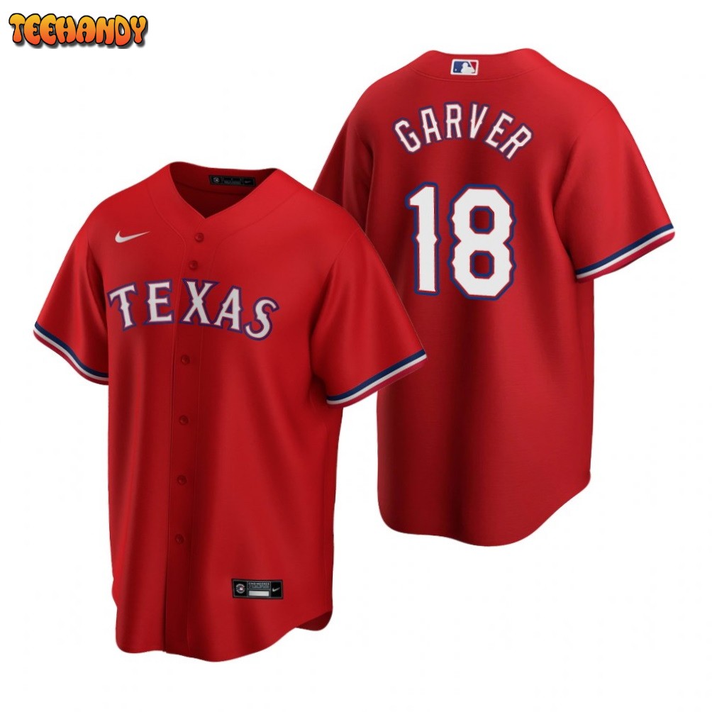 Texas Rangers Mitch Garver Red Alternate Replica Jersey