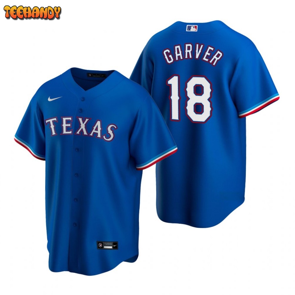 Texas Rangers Mitch Garver Royal Alternate Replica Jersey