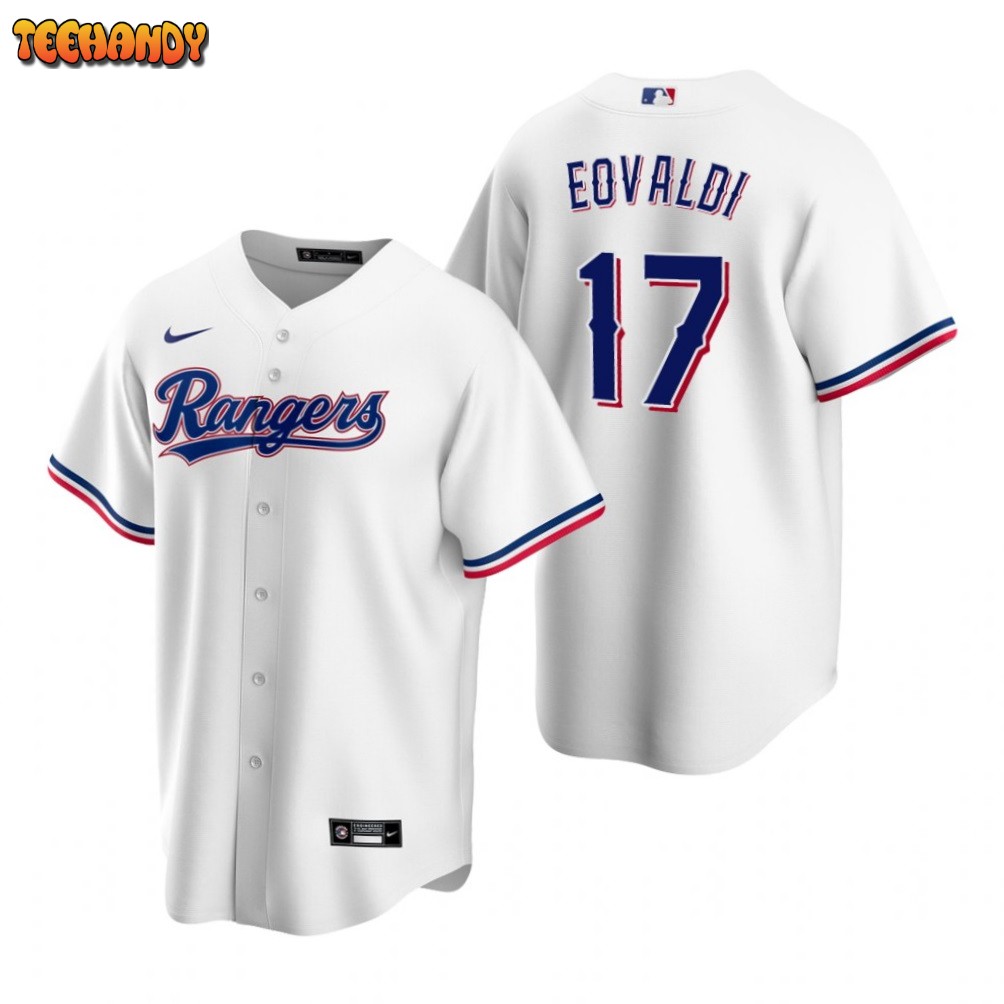 Texas Rangers Nathan Eovaldi White Home Replica Jersey