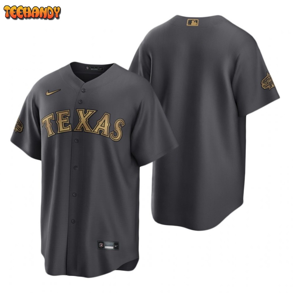 Texas Rangers Team Charcoal 2022 All-Star Game Replica Jersey