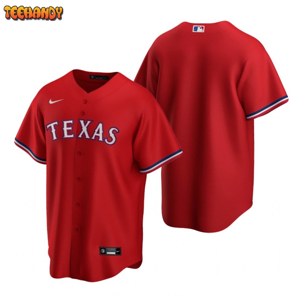 Texas Rangers Team Red Replica Alternate Jersey