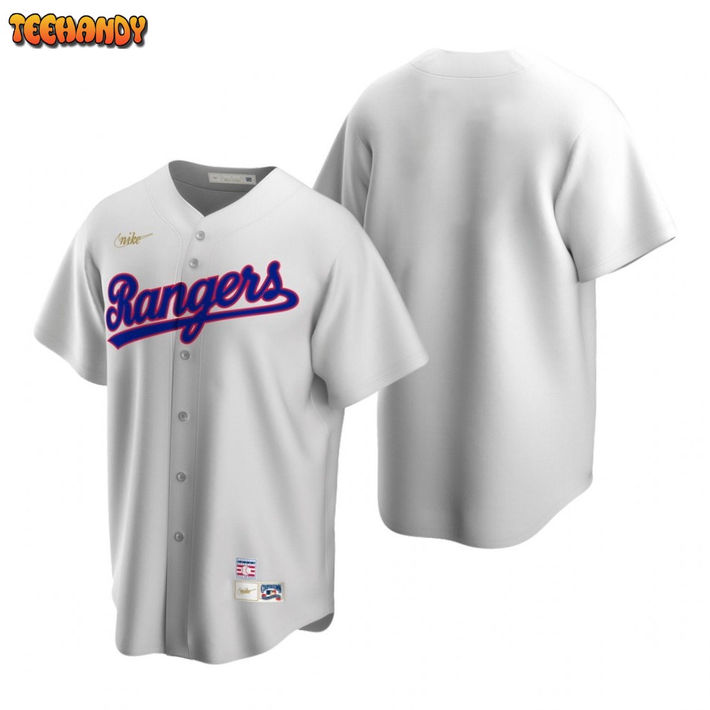 Texas Rangers Team White Cooperstown Collection Jersey