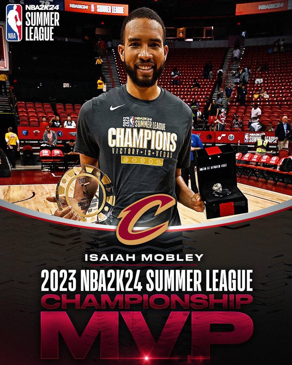 The Cleveland Cavaliers NBA2k24 Champions Unisex T Shirt