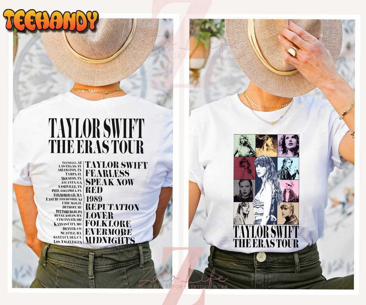 The Eras Tour Taylor Swiftie Merch Double Side Shirt