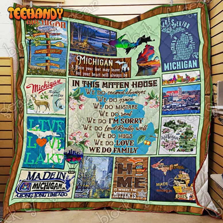 The Mitten House 3D Quilt Blanket