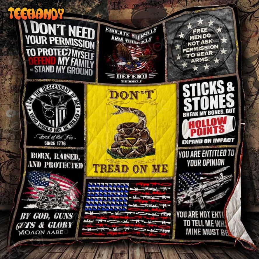 The Right To Bear Arms Quilt Blanket