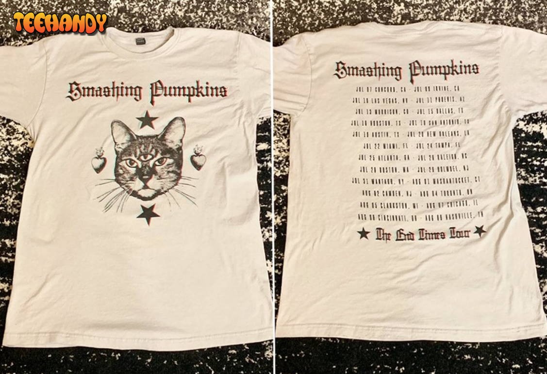 The Smashing Pumpkins The End Times Tour Double Side Shirt