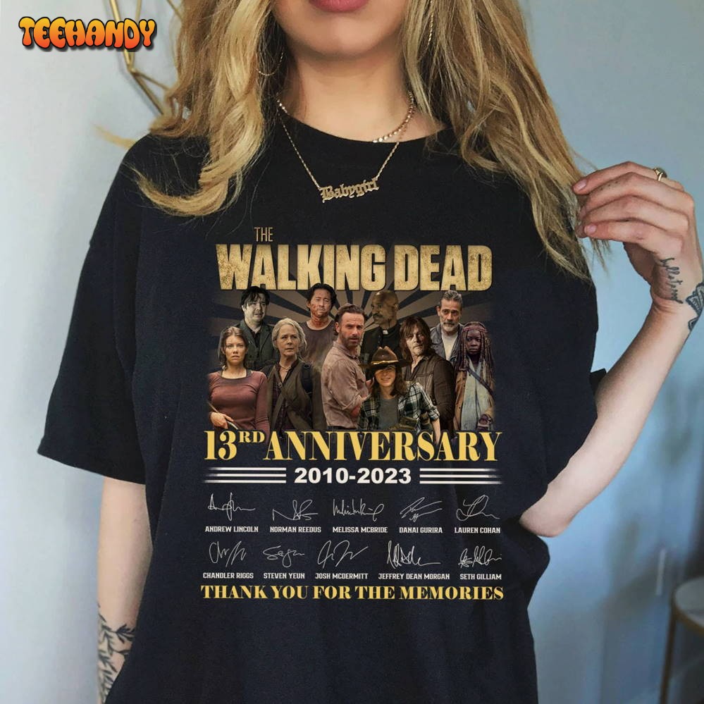 The Walking Dead Anniversary Thank You For The Memories Shirt