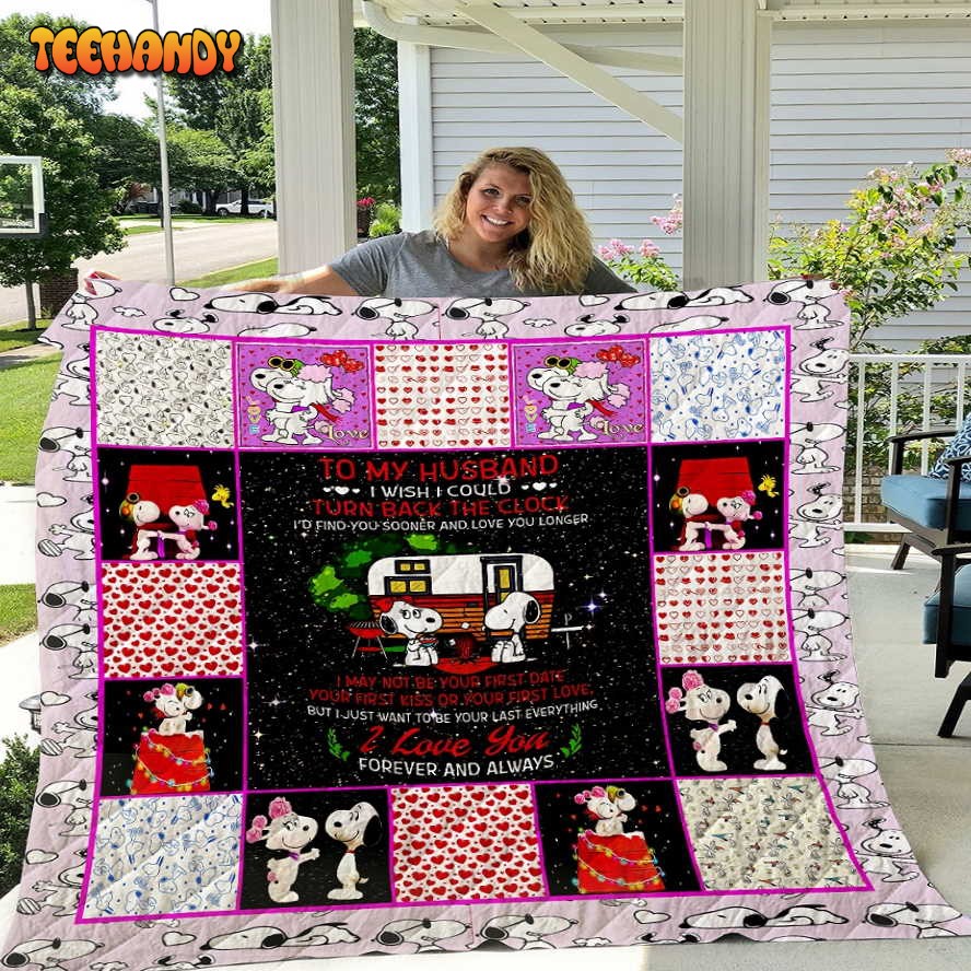 This is my Hallmark Christmas Movie Snoopy Belle Quilt Blanket