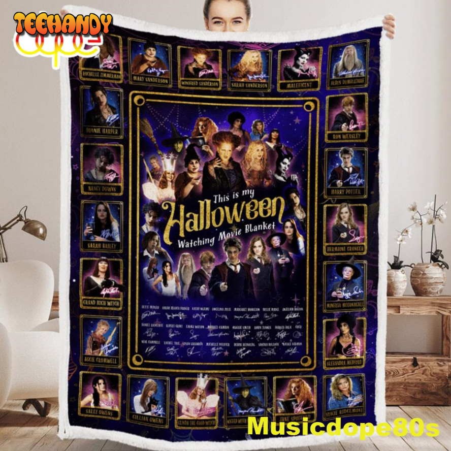 This My Halloween Hocus Pocus Movie Witches Blanket