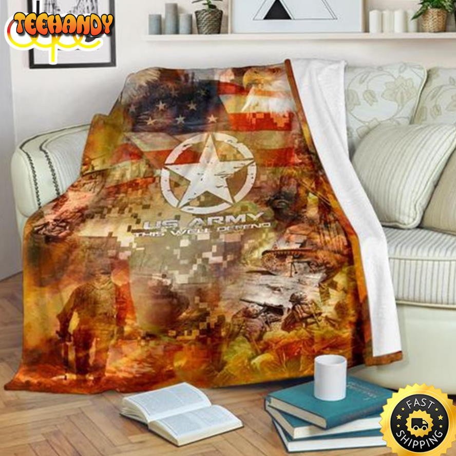 This We Will n Us Army Fleece Throw Blanket