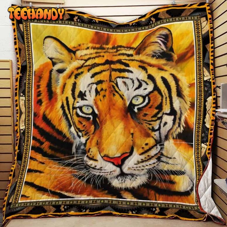 Tiger 3D Customized Quilt Blanket