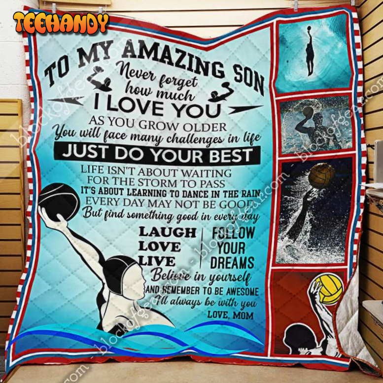 To My Amazing Son, Water Polo 3D Quilt Blanket