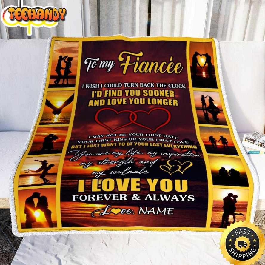 To My Fiancee  From Fiance Valentine’s Day Blanket