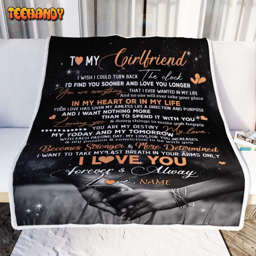 To My Girlfriend  From Boyfriend I’d Find You Valentines Day Blanket