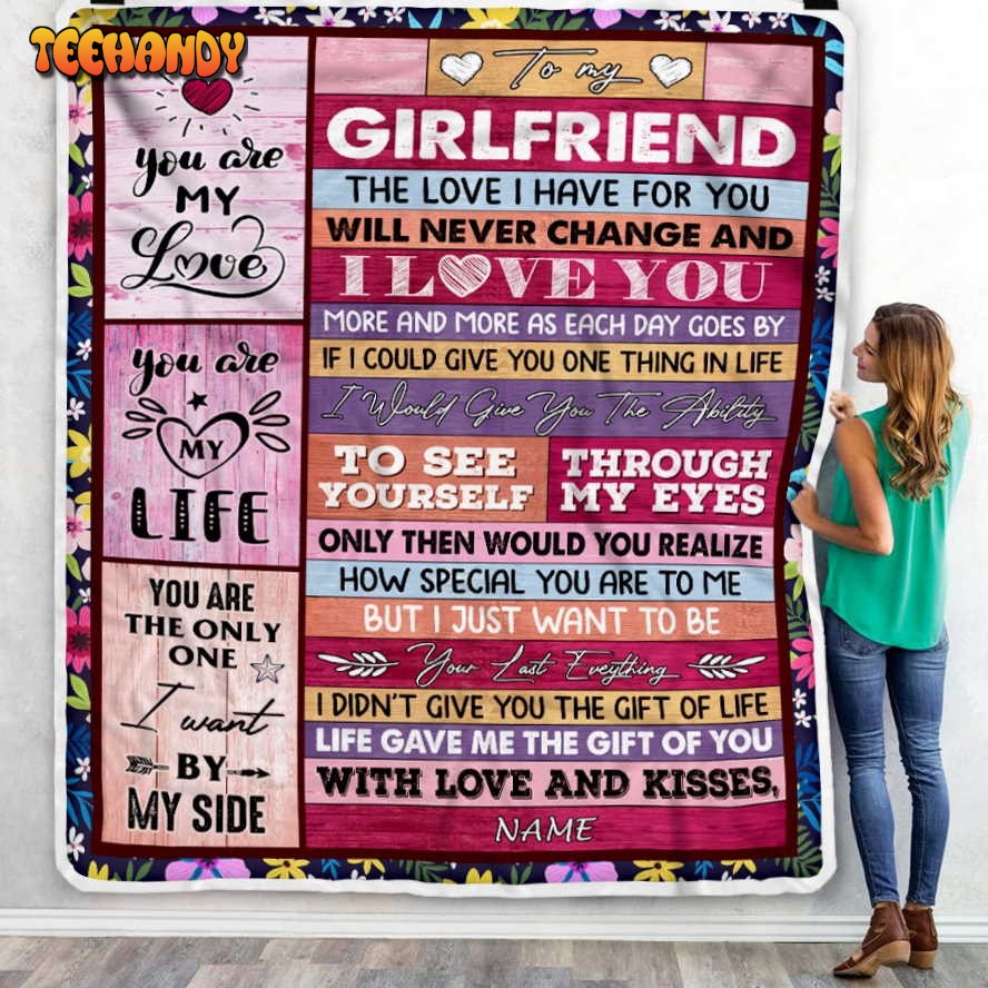 To My Girlfriend  From Boyfriend oulmate Girlfriend Anniversary Valentines Day Blanket