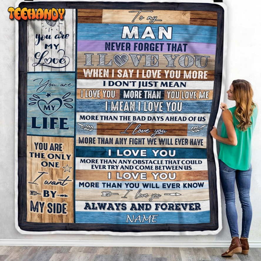 To My Husband Boyfriend  From Wife Girlfriend Valentines Wedding Blanket