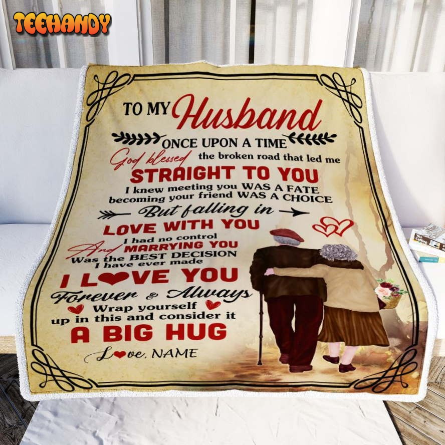 To My Husband From Wife  I Love You Valentines Day Birthday Blanket