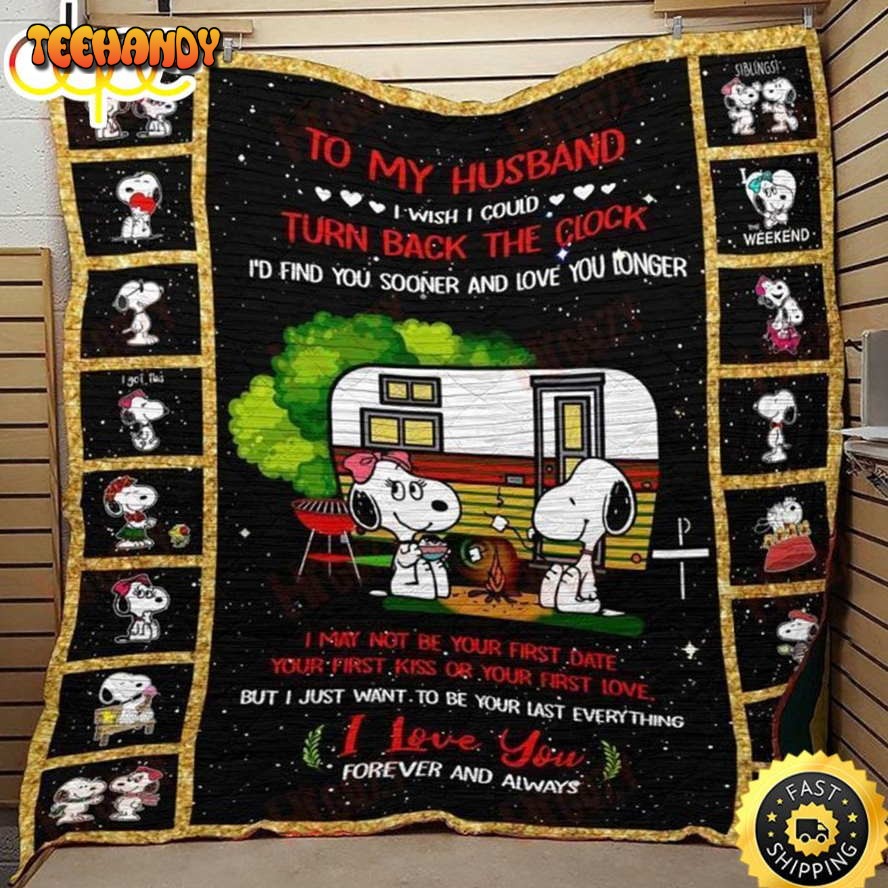 To My Husband Snoopy The Peanuts Movie Snoopy Dog Blanket