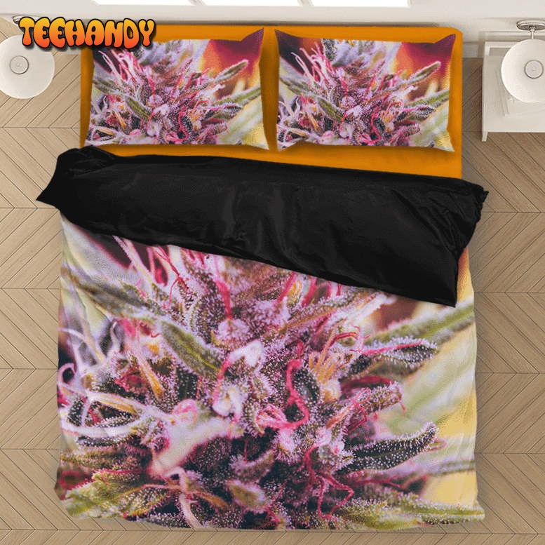 Top Shelf Marijuana Weed 420 Black Dope Plant Bedding Set