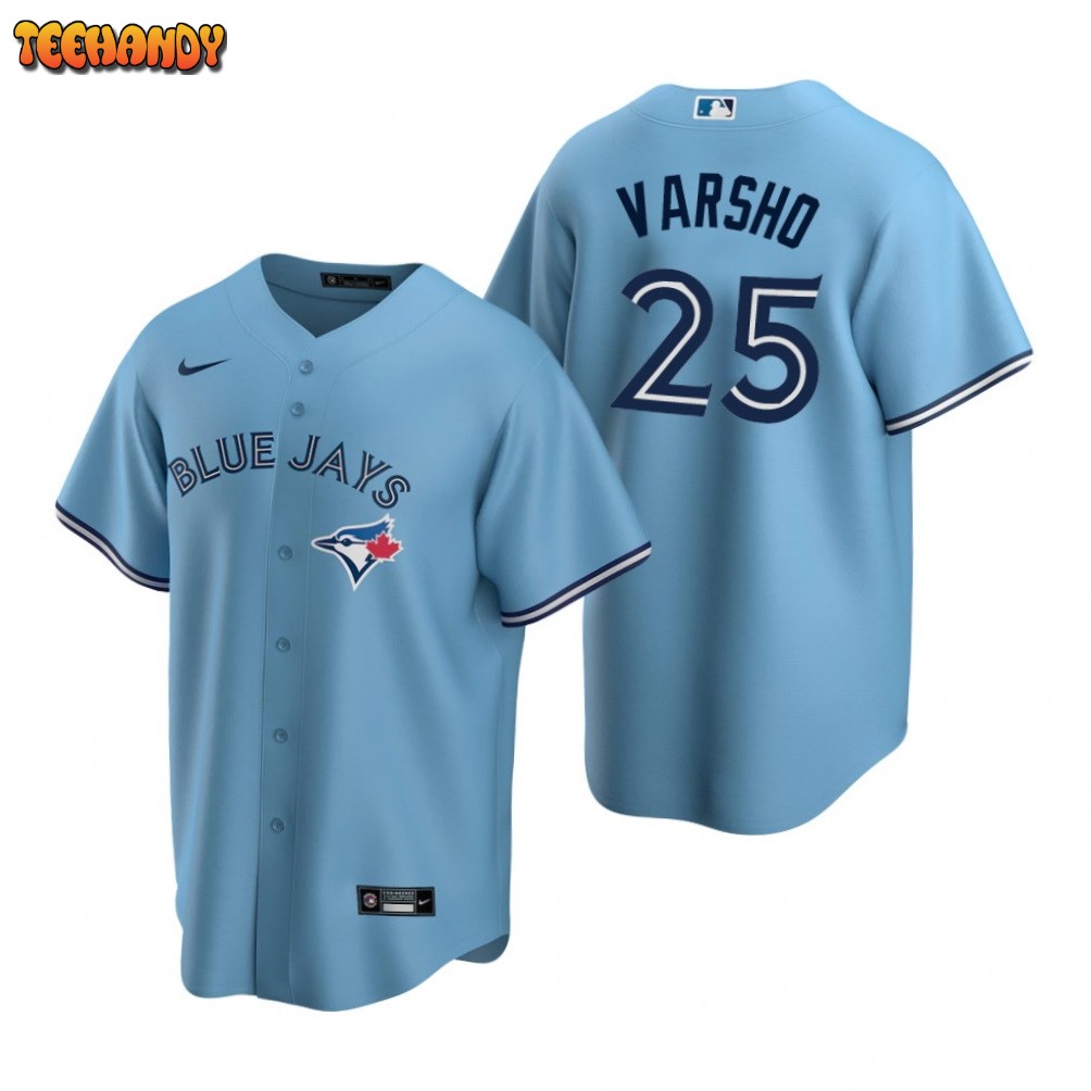 Toronto Blue Jays Daulton Varsho Powder Blue Alternate Replica Jersey