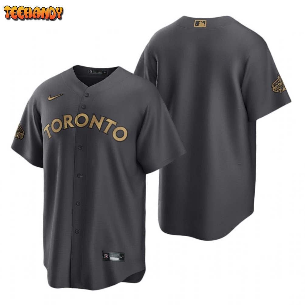 Toronto Blue Jays Team Charcoal 2022 All-Star Game Replica Jersey