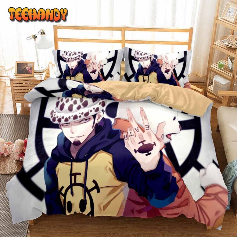 Trafalgar Law and Pandaman Heart Pirates Symbol Bedding Set