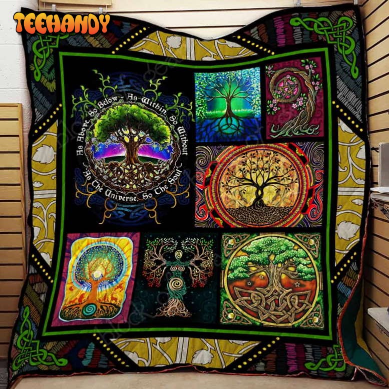 Tree Of Life 3D Quilt Blanket