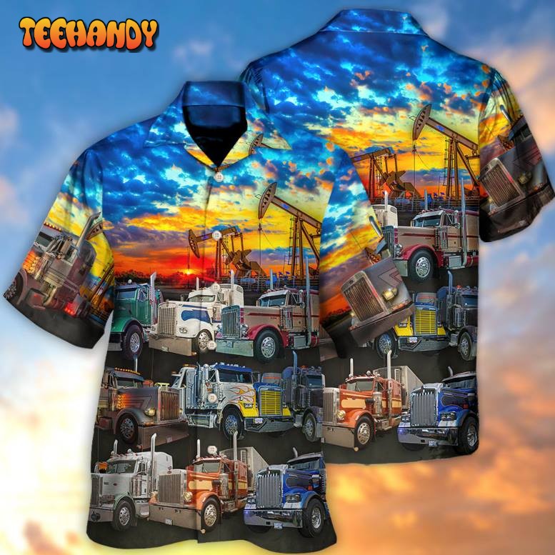 Truck Monster Classic Beautiful Sunset Hawaiian Shirt