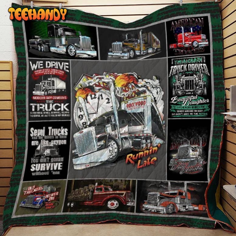 Truckers 3D Quilt Blanket