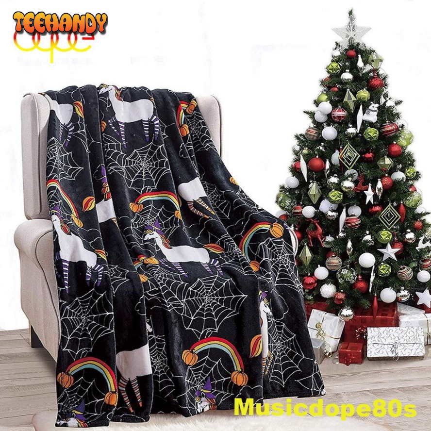 Unicorn Spiderweb Blanket Halloween Festival