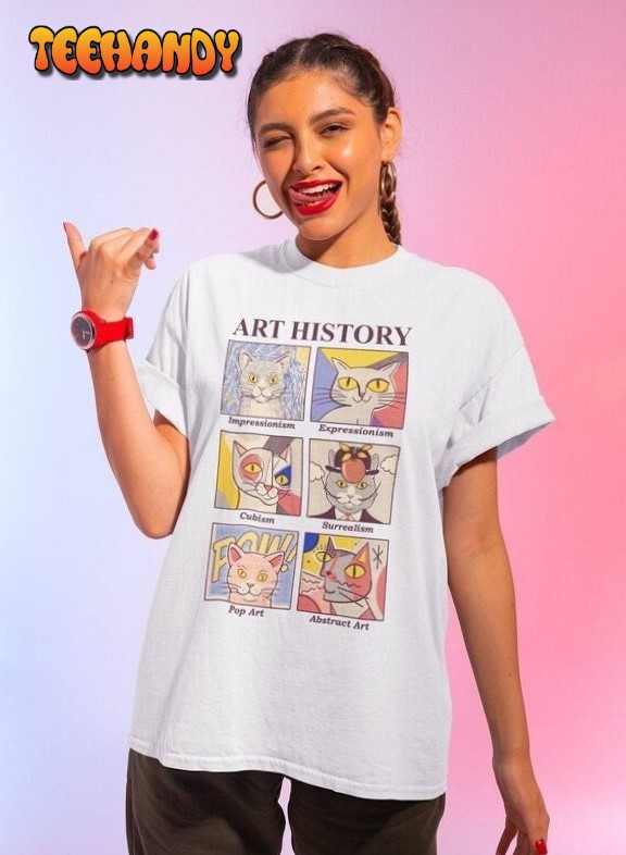 Unisex,Art History Cat Shirt-Art shirt