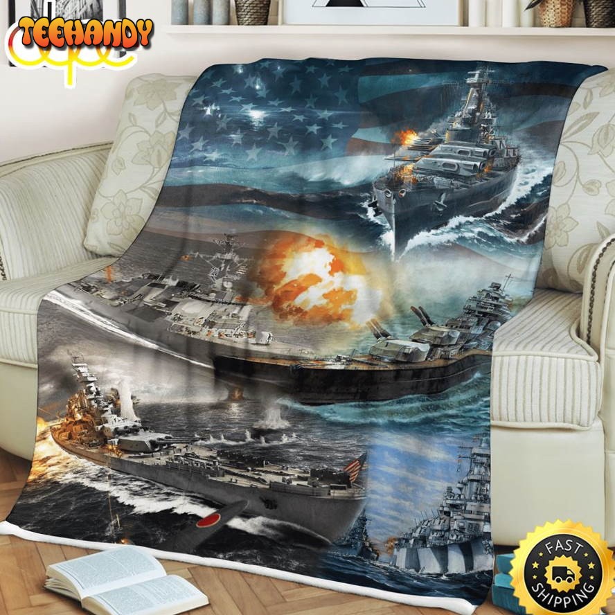 United States Army War Fleece Throw Blanket