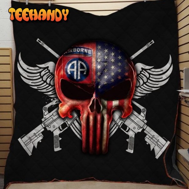 U.S Army Airborne Printing Hqc 3D Customized Quilt Blanket