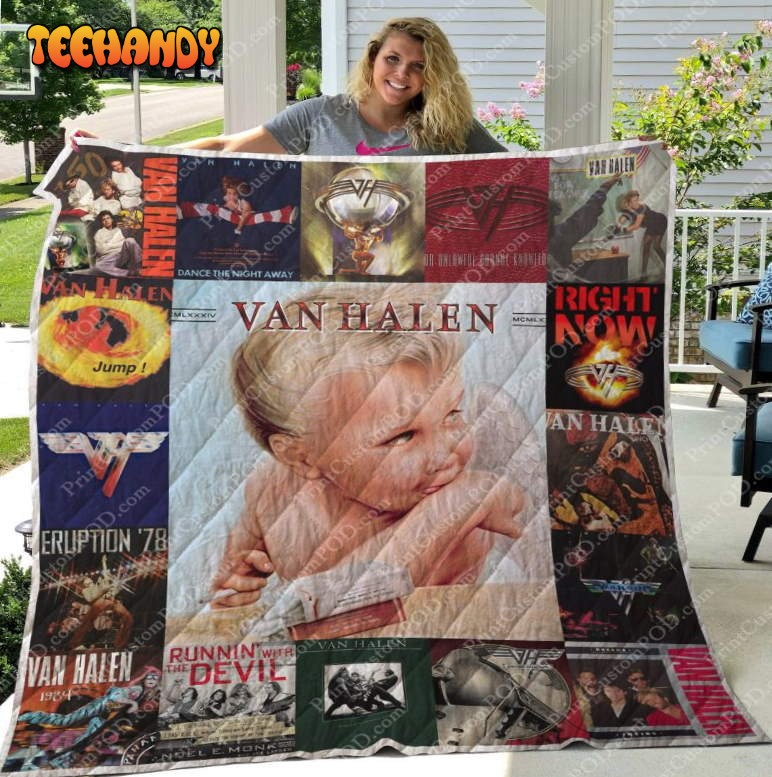 Van Halen Albums For Fans Version 3D Quilt Blanket