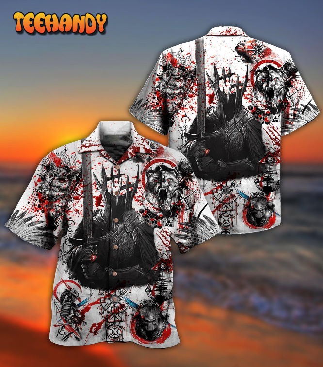 Viking Dare To Fight With Knight Hawaiian Shirt