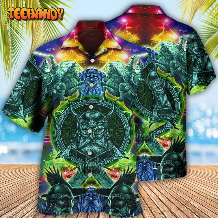 Viking Green Cool Christmas Style Hawaiian Shirt