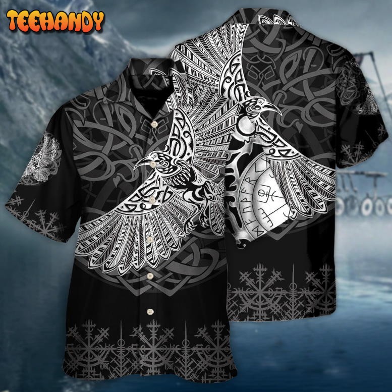 Viking Raven Valhalla Norse Hawaiian Shirt