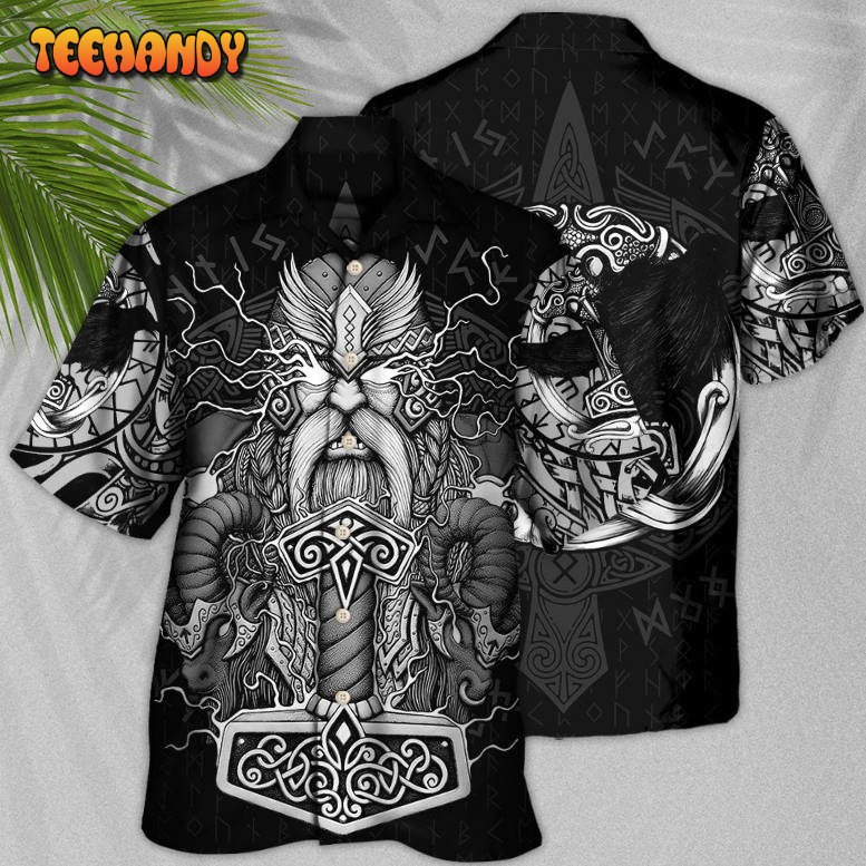 Viking Warrior Thor God Of Thunder Hawaiian Shirt