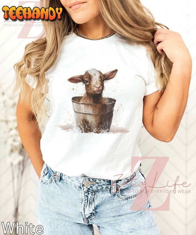 Vintage Cute Highland Goat T-Shirt