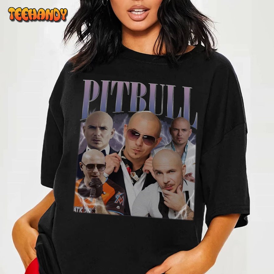 Vintage Pitbull Homage Shirt Pitbull Hip Hop Shirt Rap Shirt