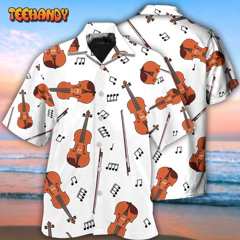 Violin Basic Style Music Notes Hawaiian Shirt