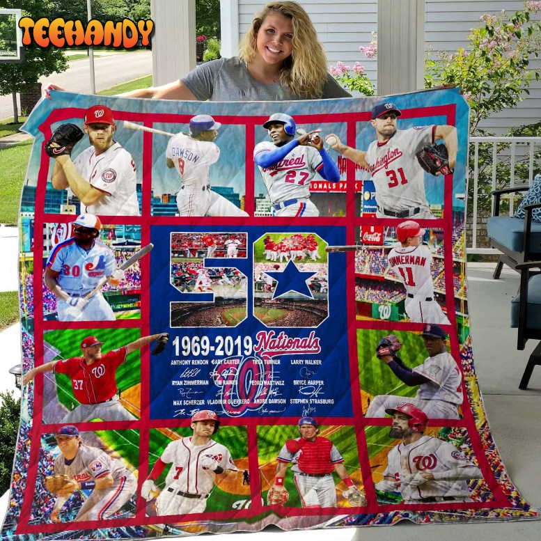 Washington Nationals 3D Customized Quilt Blanket