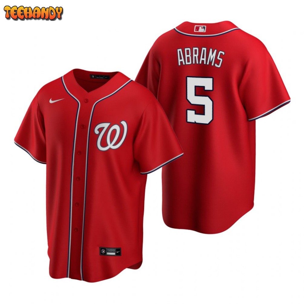 Washington Nationals C.J. Abrams Red Alternate Replica Jersey