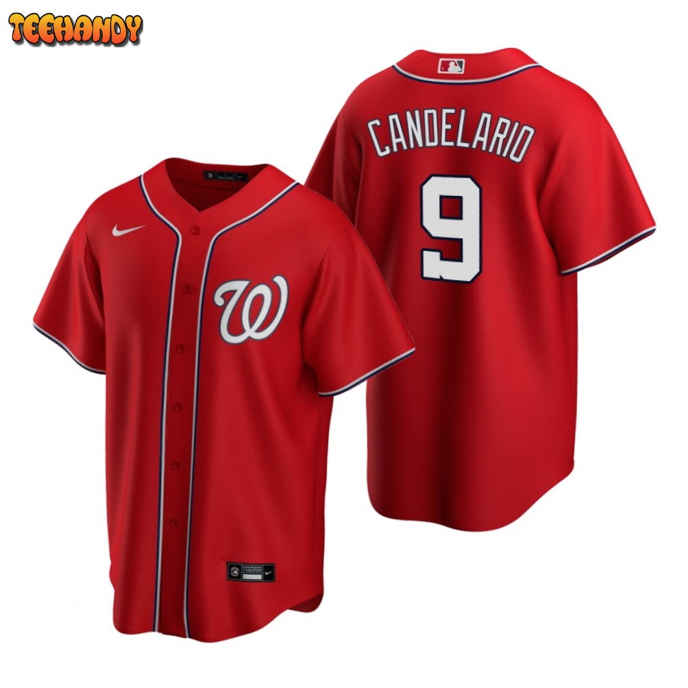 Washington Nationals Jeimer Candelario Red Alternate Replica Jersey