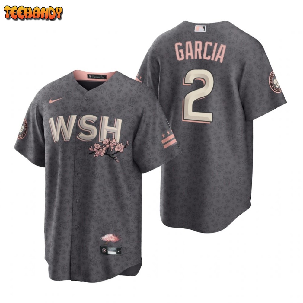 Washington Nationals Luis Garcia Gray 2022 City Connect Replica Jersey