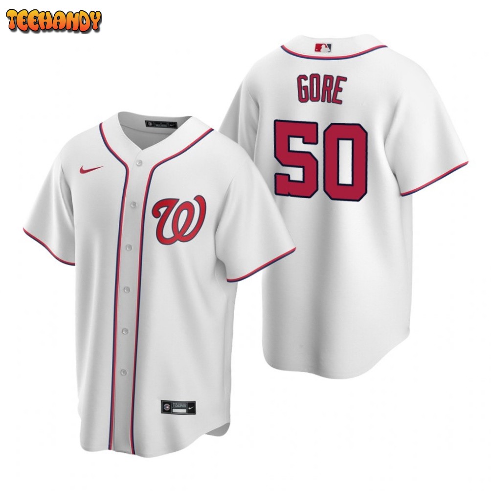 Washington Nationals MacKenzie Gore White Home Replica Jersey