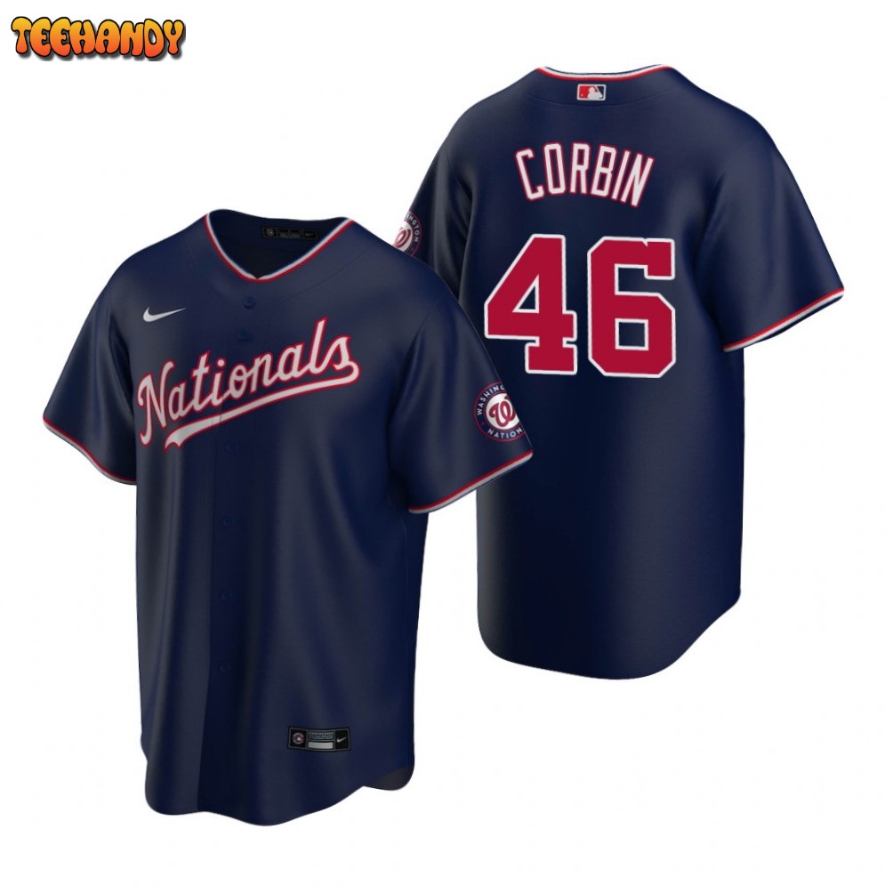 Washington Nationals Patrick Corbin Navy Alternate Replica Jersey