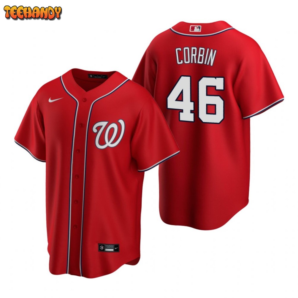 Washington Nationals Patrick Corbin Red Alternate Replica Jersey