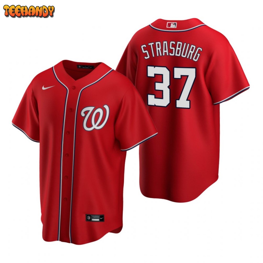 Washington Nationals Stephen Strasburg Red Alternate Replica Jersey